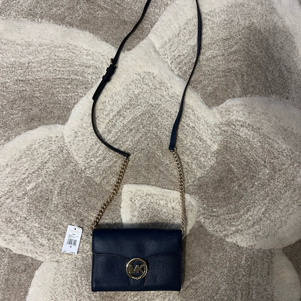 New With Tags Michael Kors Navy Crossbody Bag